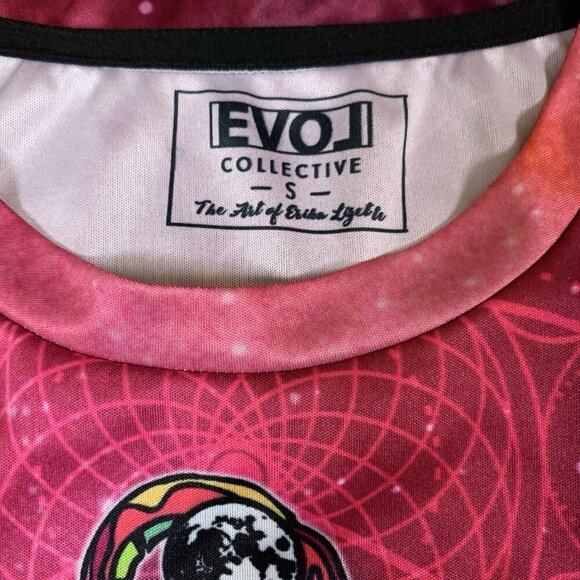 EVO Collective Octopus Galaxy Graphic Tee Cosmic Psychedelic Shirt Small Men's - Picture 4 of 4